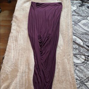 Express, side slit maxi skirt.